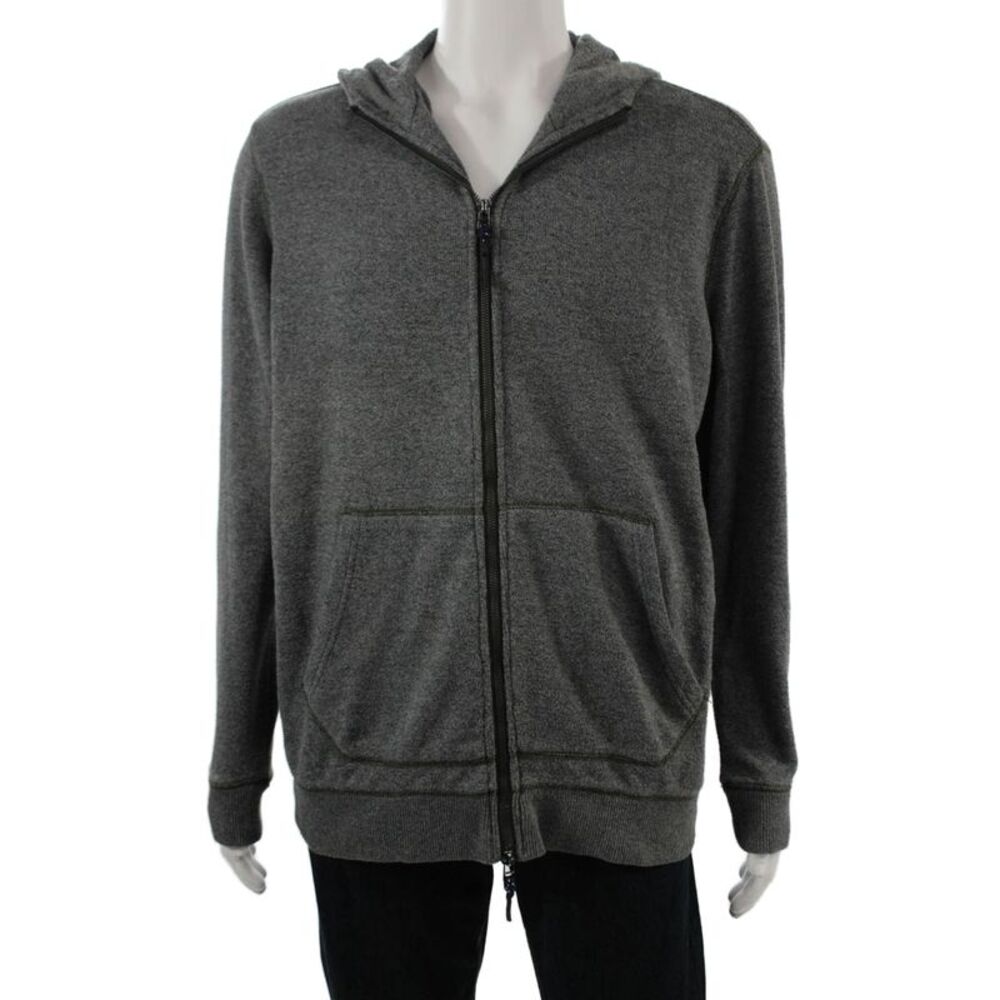 Surfside Supply Mens Full-zip Hoodie Gray Beach Size L